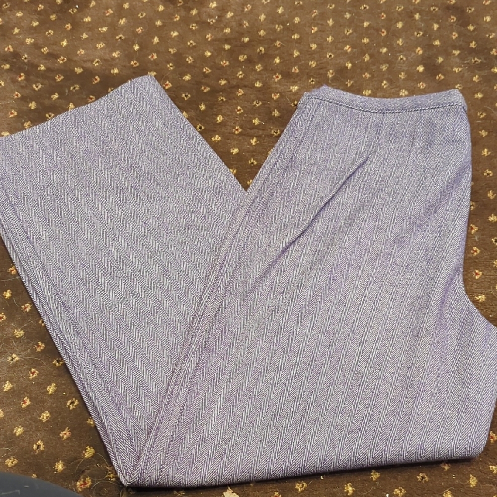 Women's Elegant Purple Wide Leg Pants